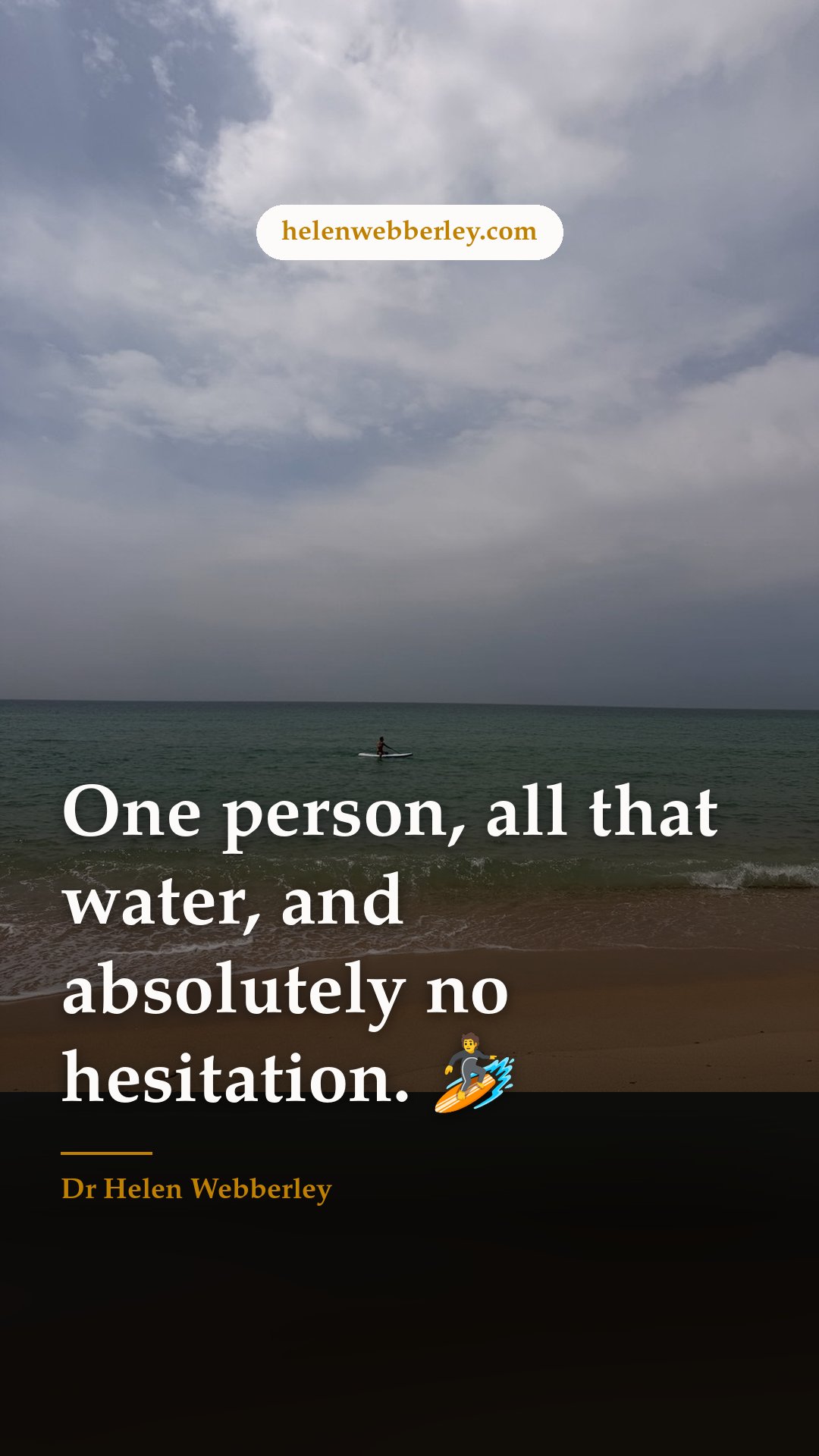 One person, all that water, and absolutely no hesitation. 🏄