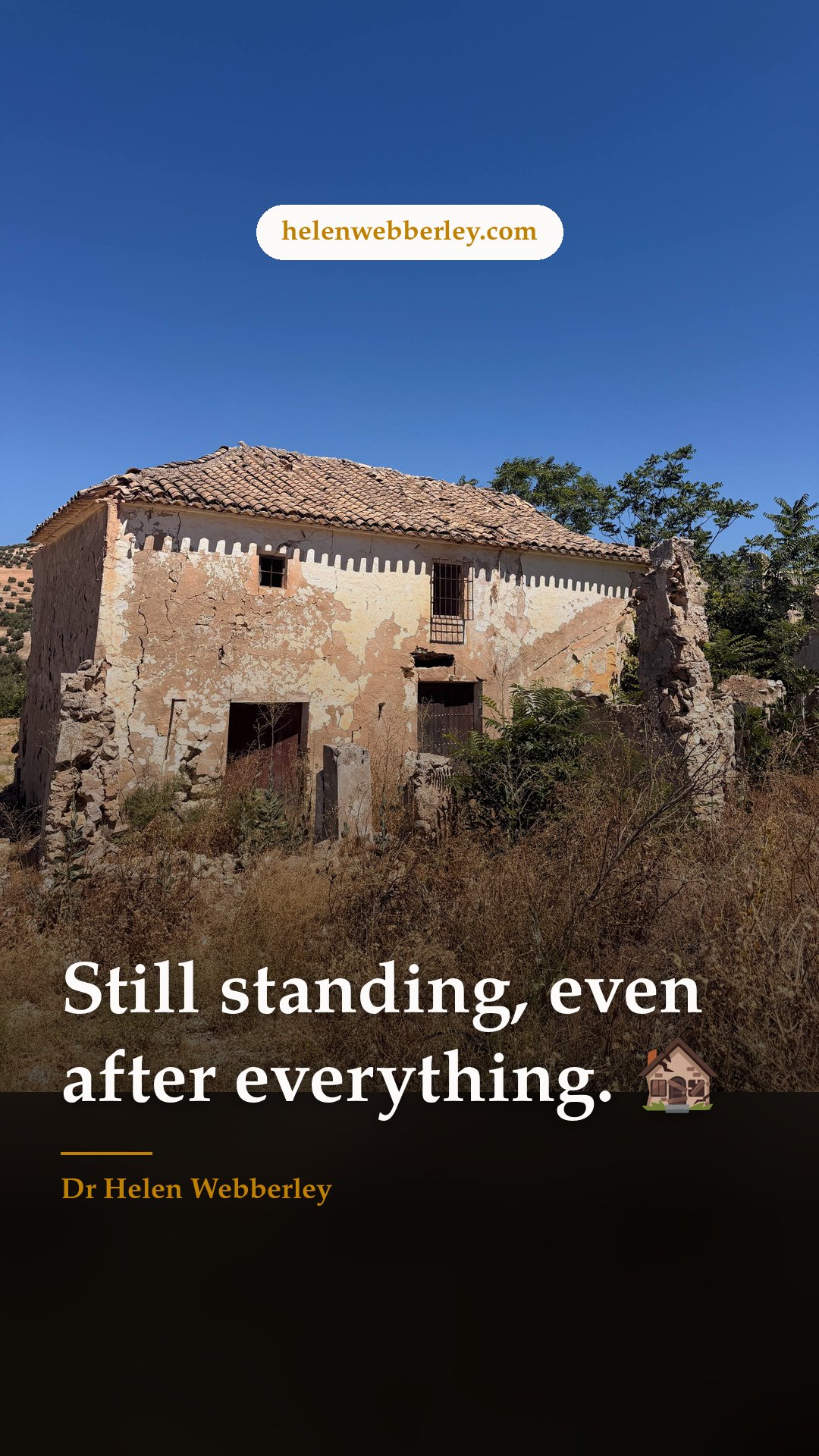 Still standing, even after everything. 🏚️