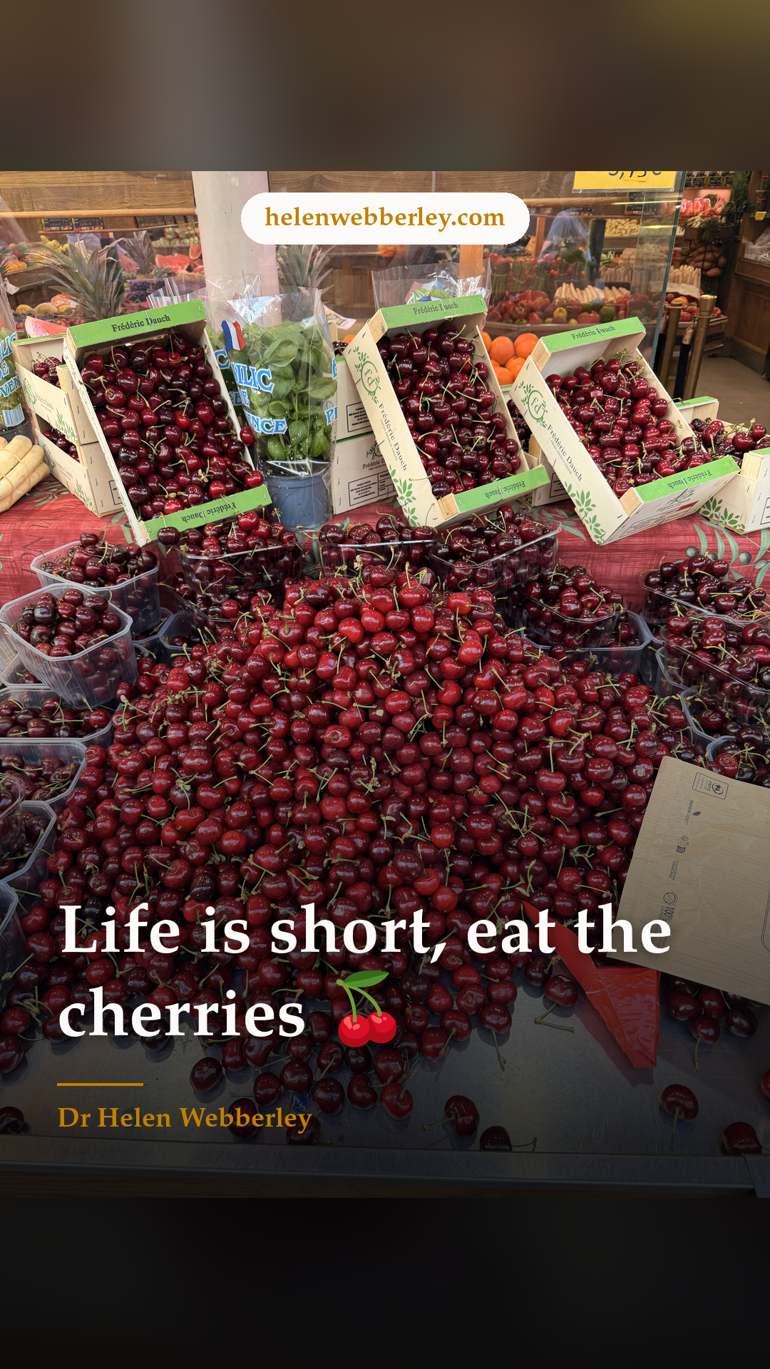 Life is short, eat the cherries 🍒