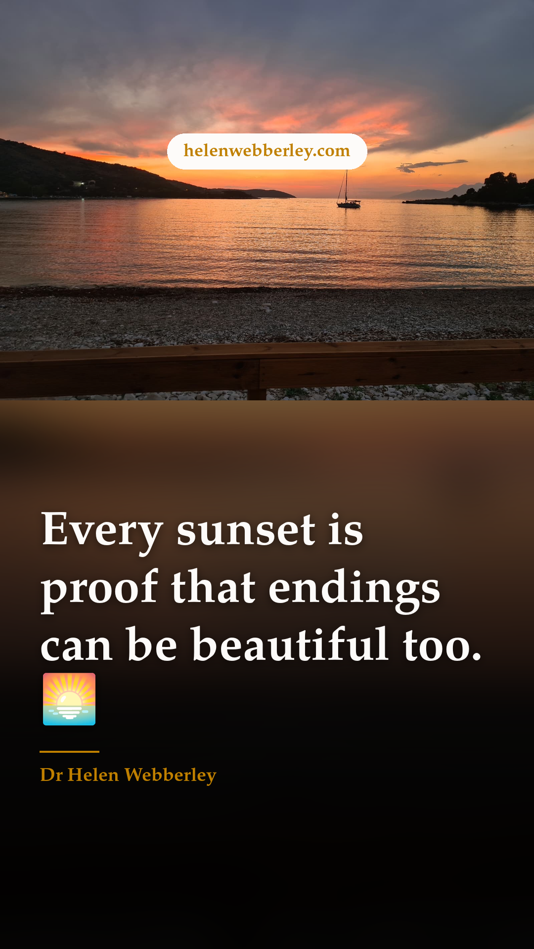 Every sunset is proof that endings can be beautiful too. 🌅