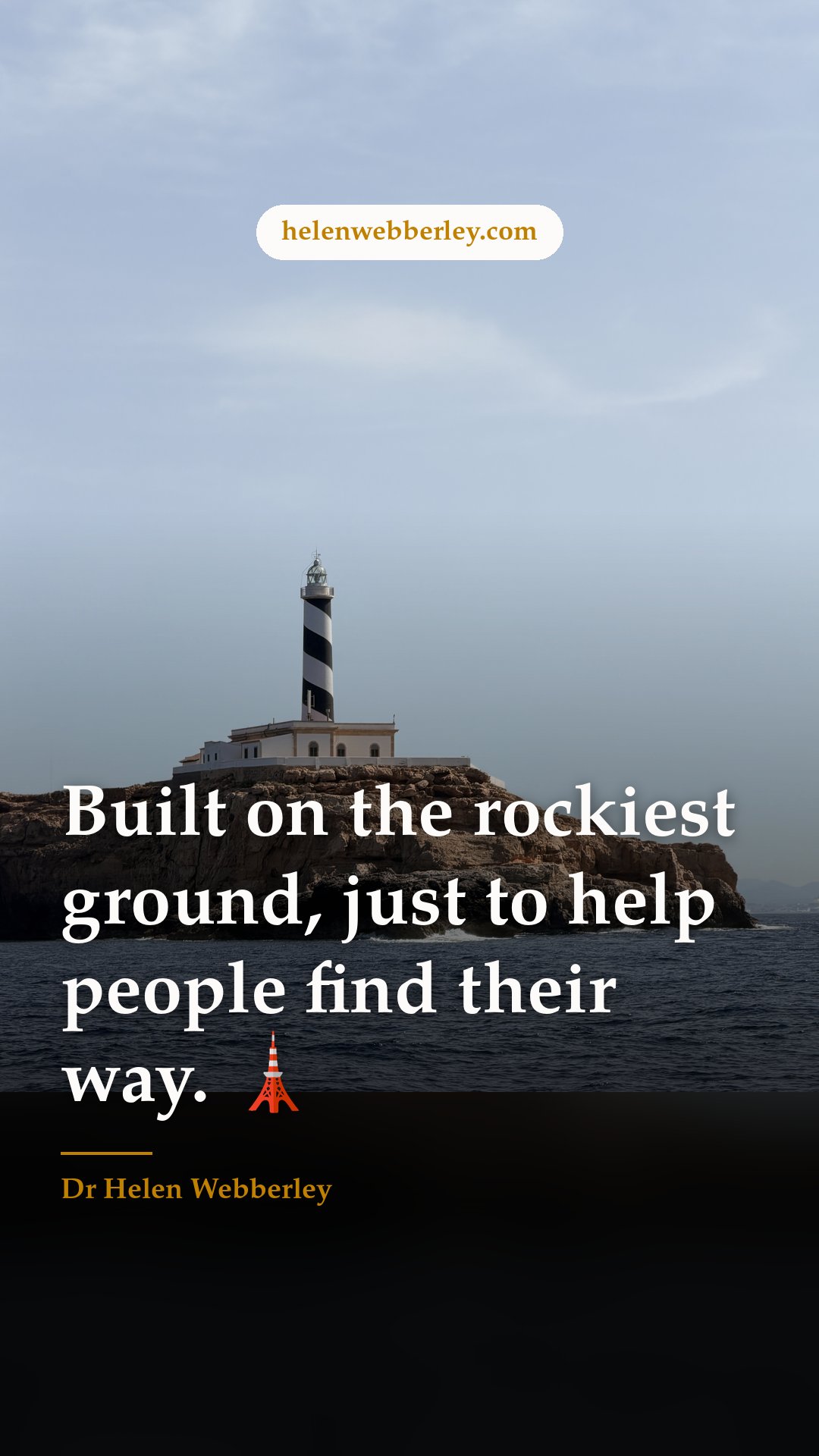 Built on the rockiest ground, just to help people find their way. 🗼