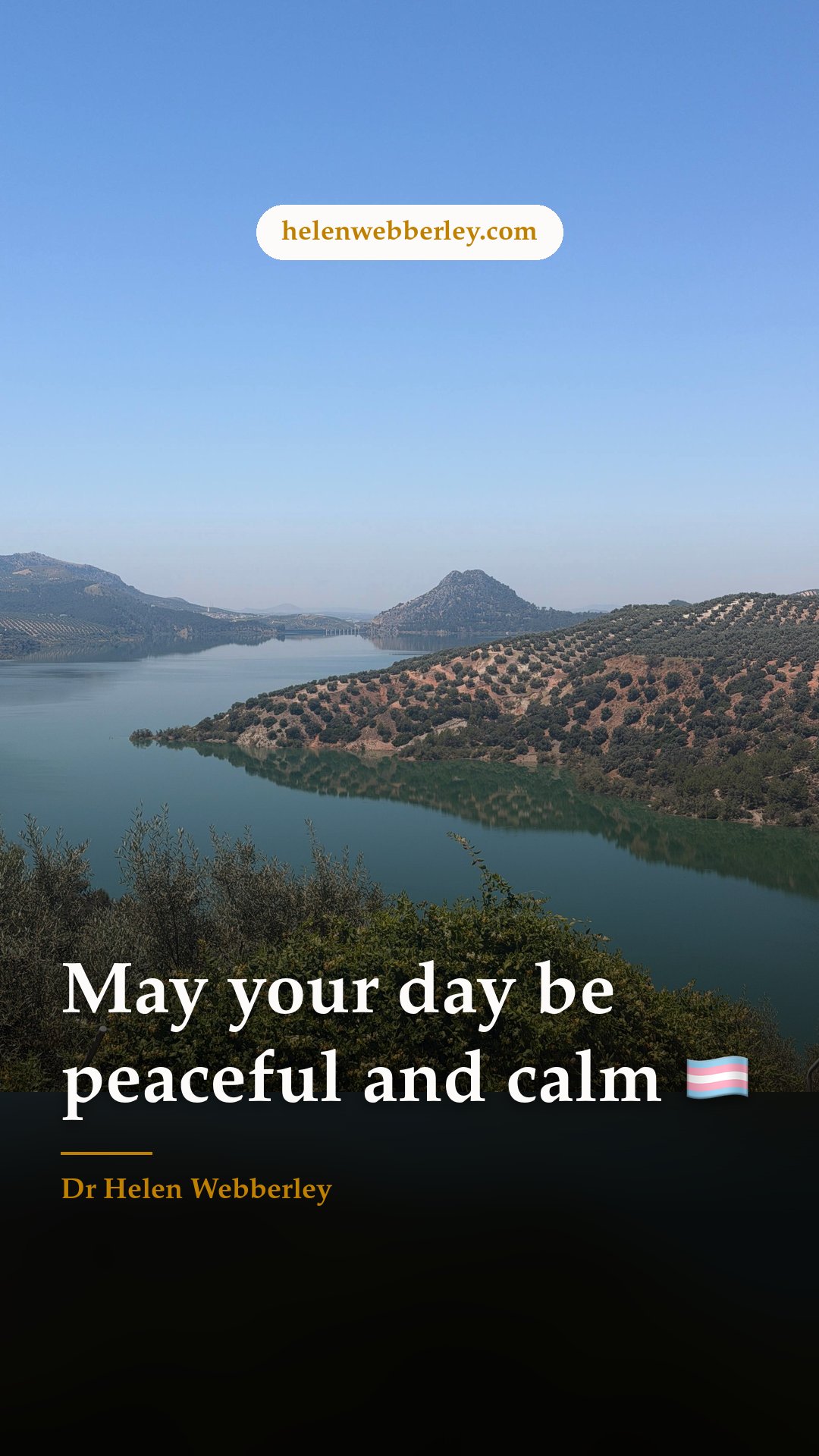 May your day be peaceful and calm 🏳️‍⚧️