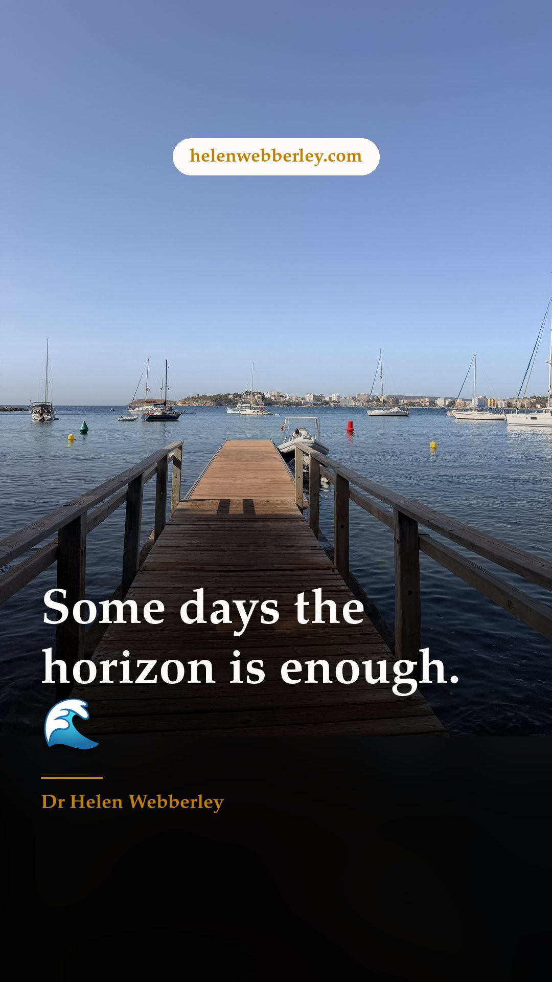 Some days the horizon is enough. 🌊