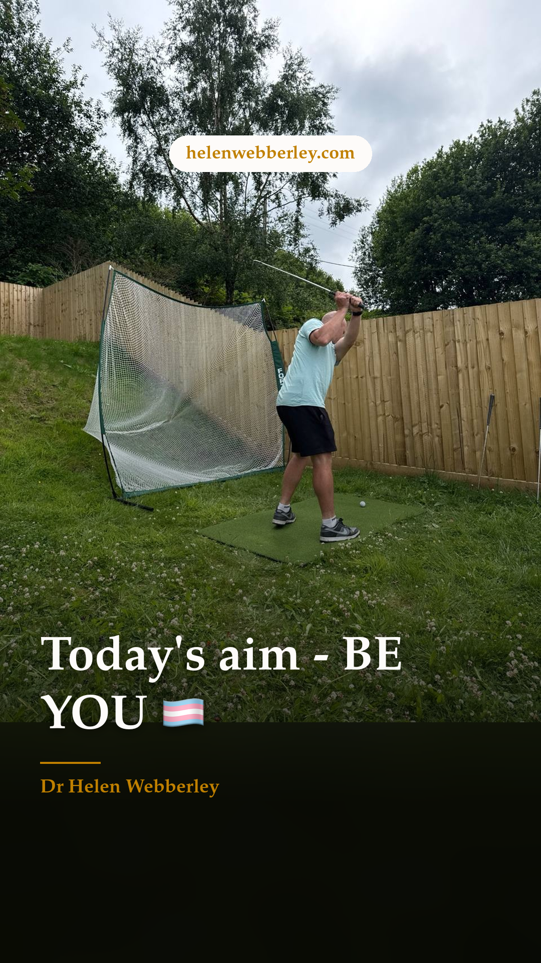 Today's aim - BE YOU 🏳️‍⚧️